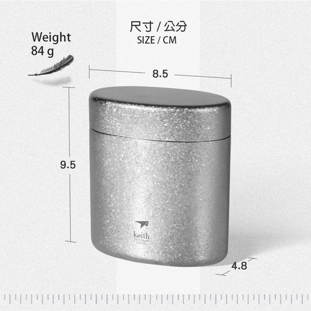 KEITH TITANIUM Tea Caddy Can Ti3955