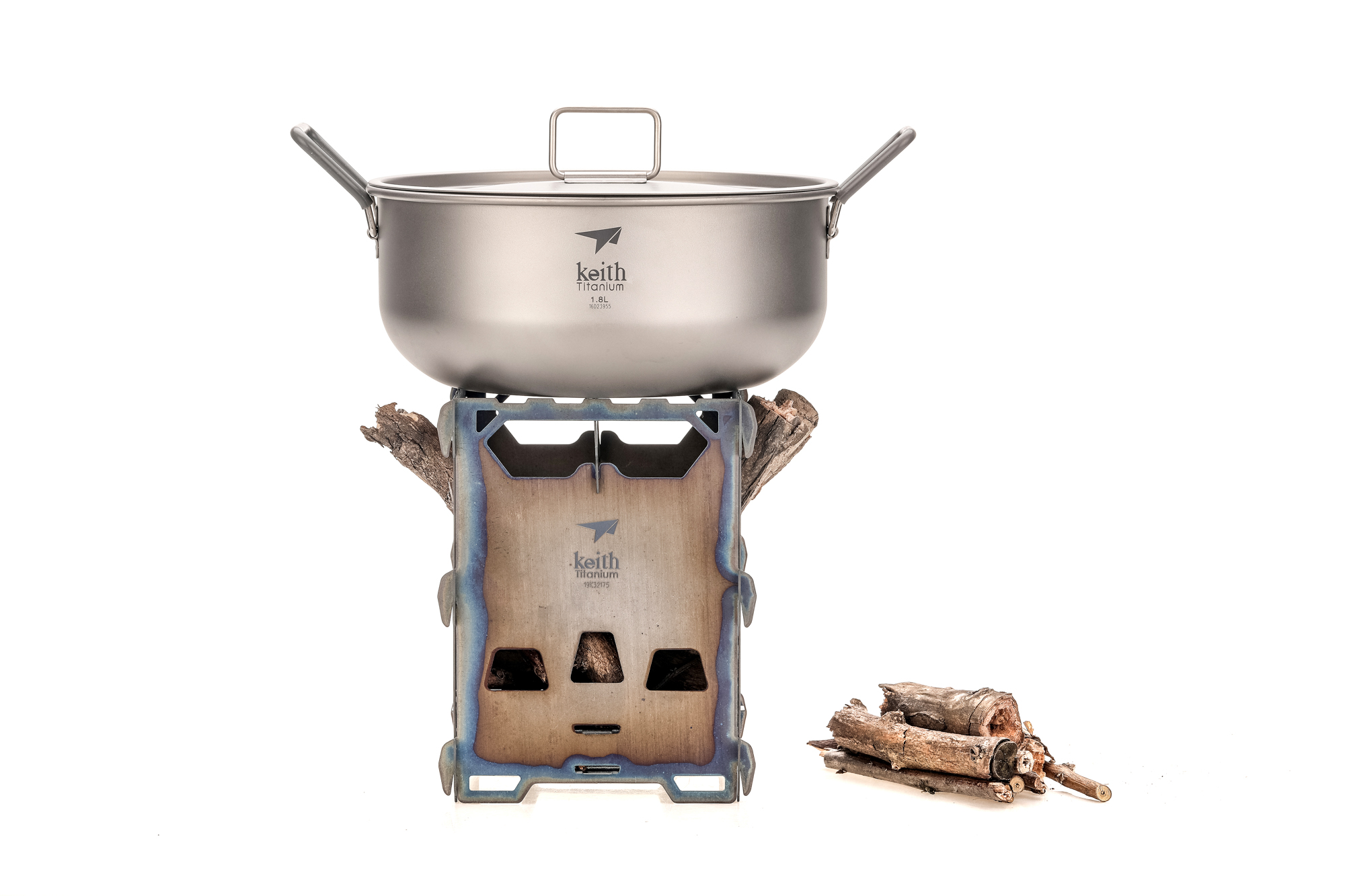 KEITH TITANIUM Alloy Backpacking Wood Stove Ti2201