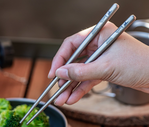 KEITH TITANIUM Square Chopsticks Ti5625