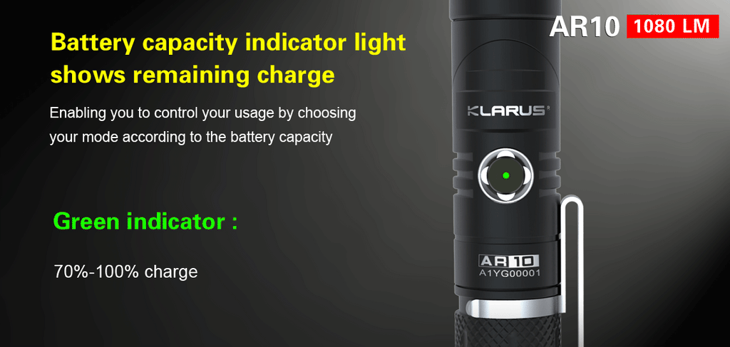 KLARUS AR10 1080 Lumen Rotatable Angle Light