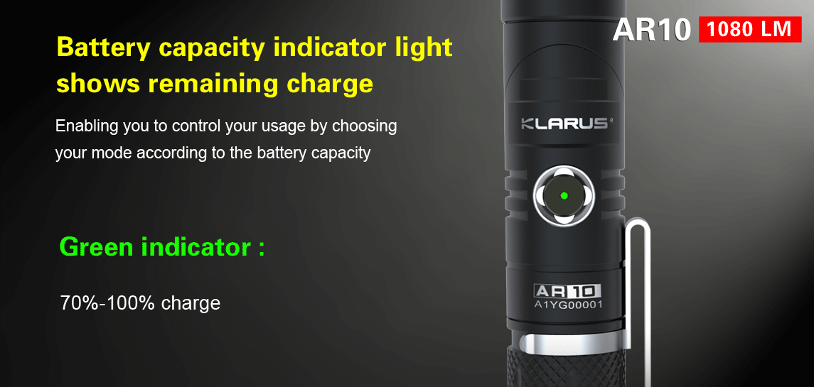 KLARUS AR10 1080 Lumen Rotatable Angle Light