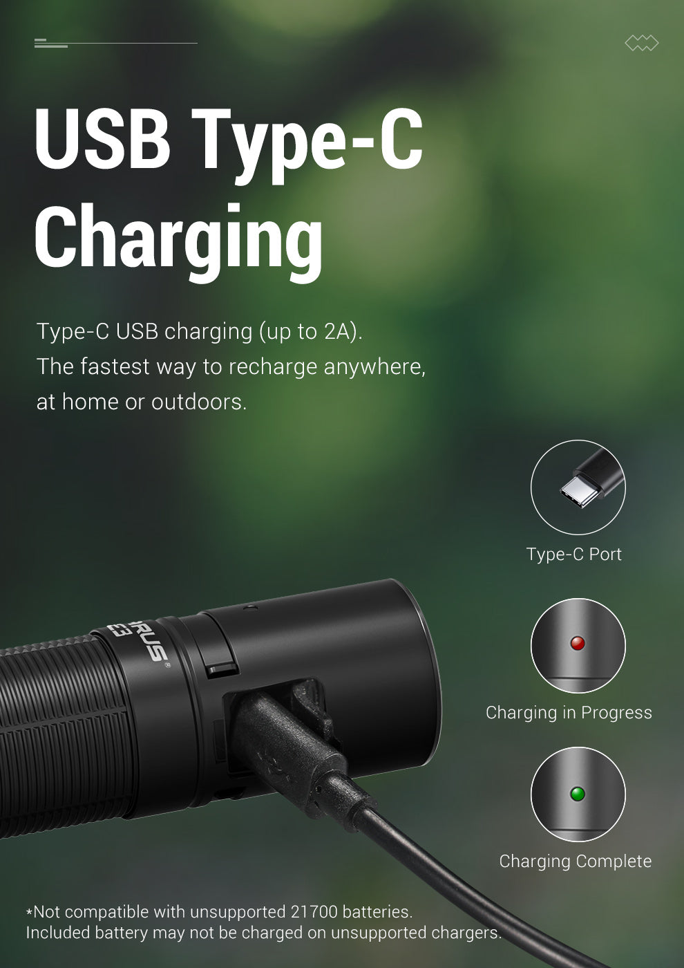 KLARUS E3 2200 Lumen EDC Pocket Flashlight