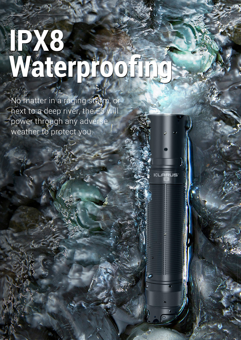 KLARUS E3 2200 Lumen EDC Pocket Flashlight