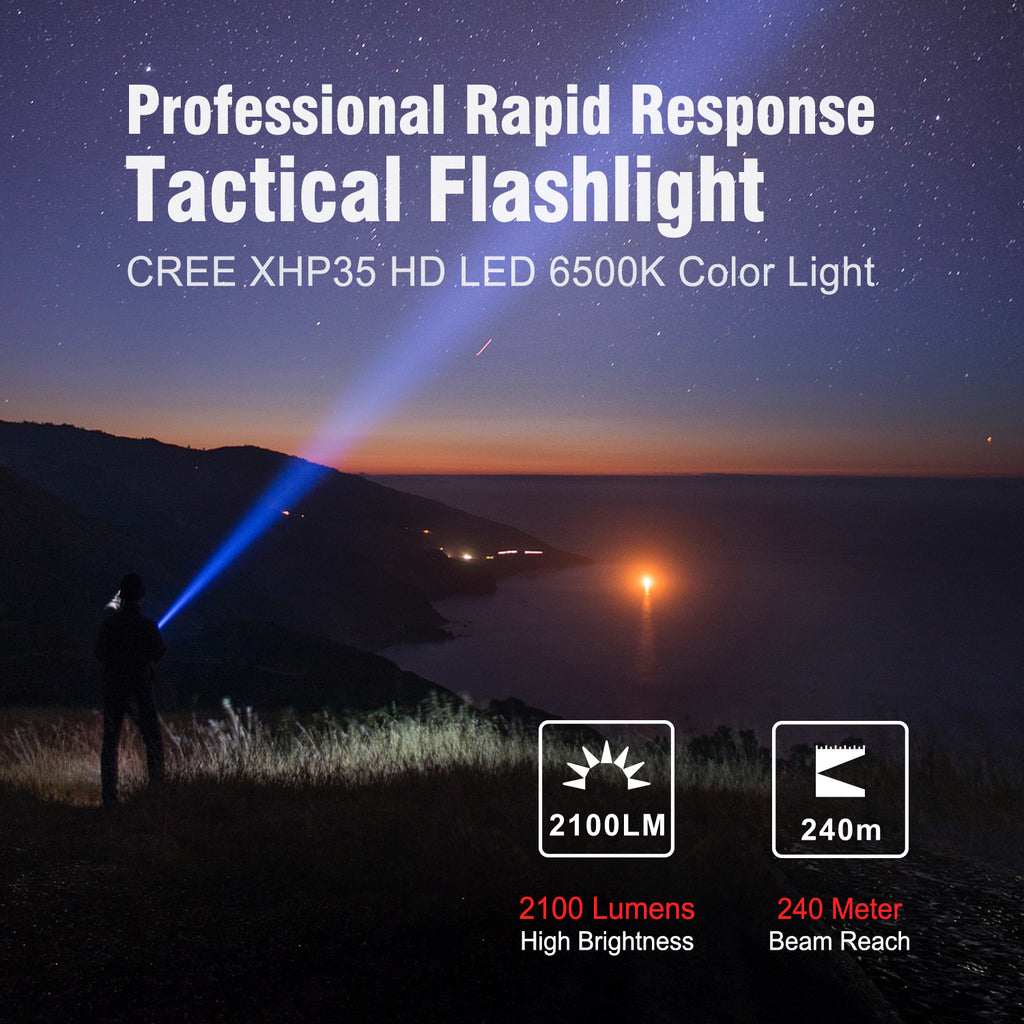 KLARUS XT2CR Pro 2100 Lumen Tactical Flashlight