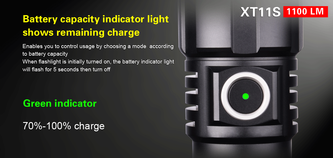KLARUS XT11S 1100 Lumen Ultra Compact Tactical Flashlight