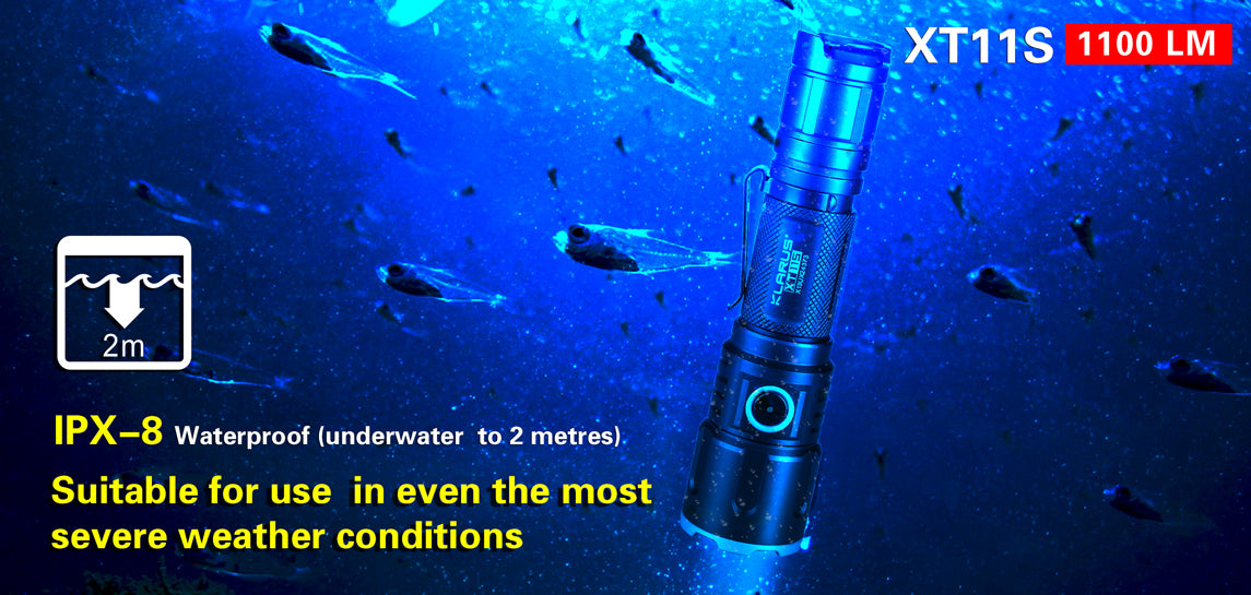 KLARUS XT11S 1100 Lumen Ultra Compact Tactical Flashlight