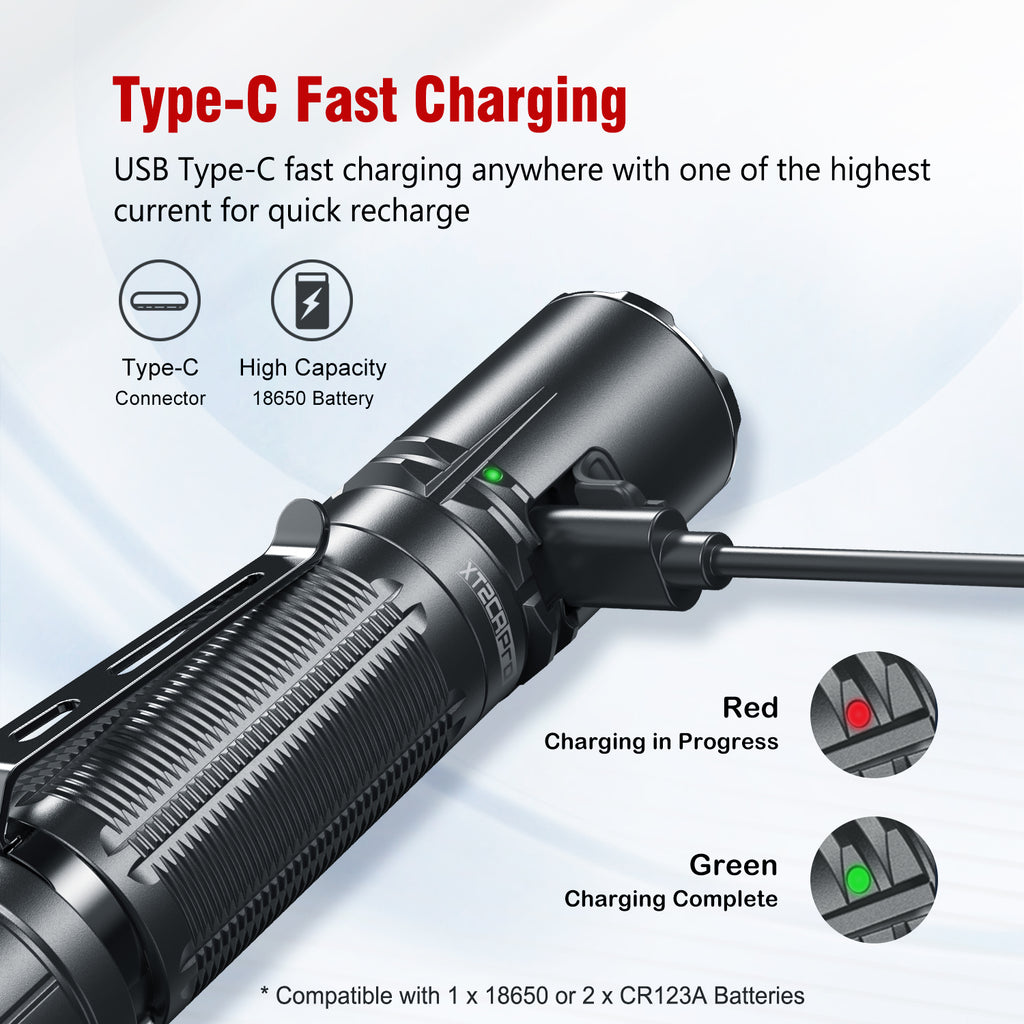 KLARUS XT2CR Pro 2100 Lumen Tactical Flashlight