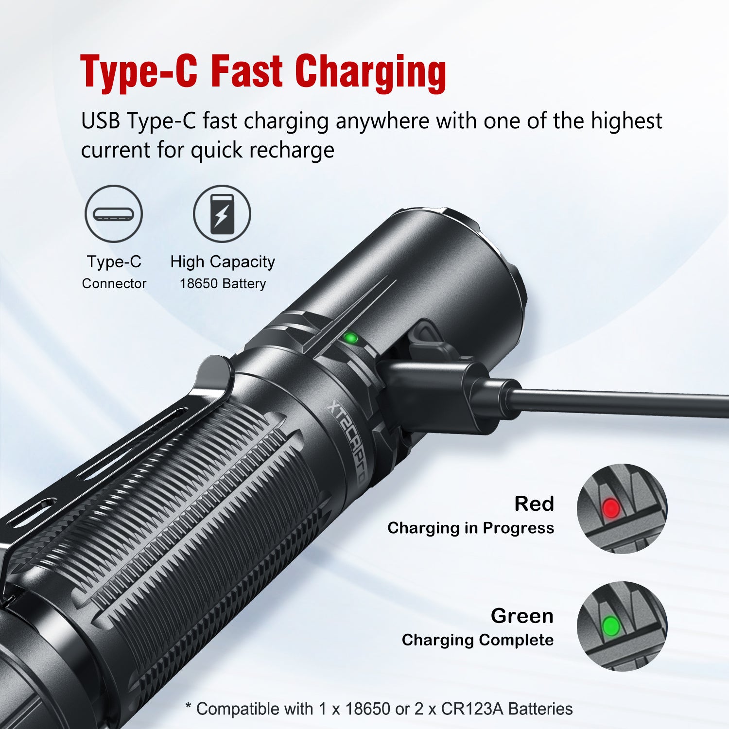 KLARUS XT2CR Pro 2100 Lumen Tactical Flashlight