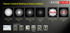 KLARUS XT11S 1100 Lumen Ultra Compact Tactical Flashlight