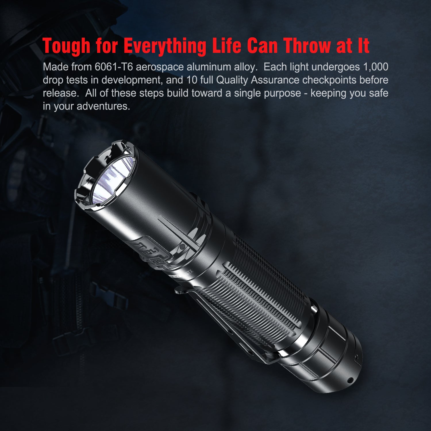 KLARUS XT2CR Pro 2100 Lumen Tactical Flashlight