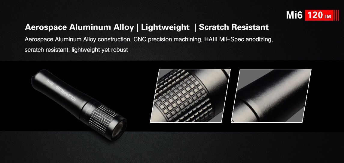 KLARUS Mi6 120 Lumen Keychain Flashlight