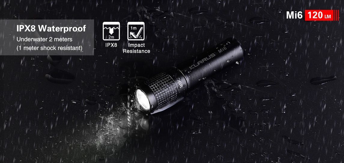 KLARUS Mi6 120 Lumen Keychain Flashlight