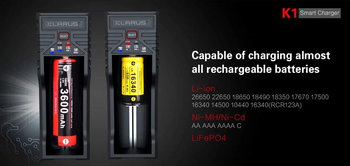 KLARUS K1 Smart Battery Charger 1 Slot