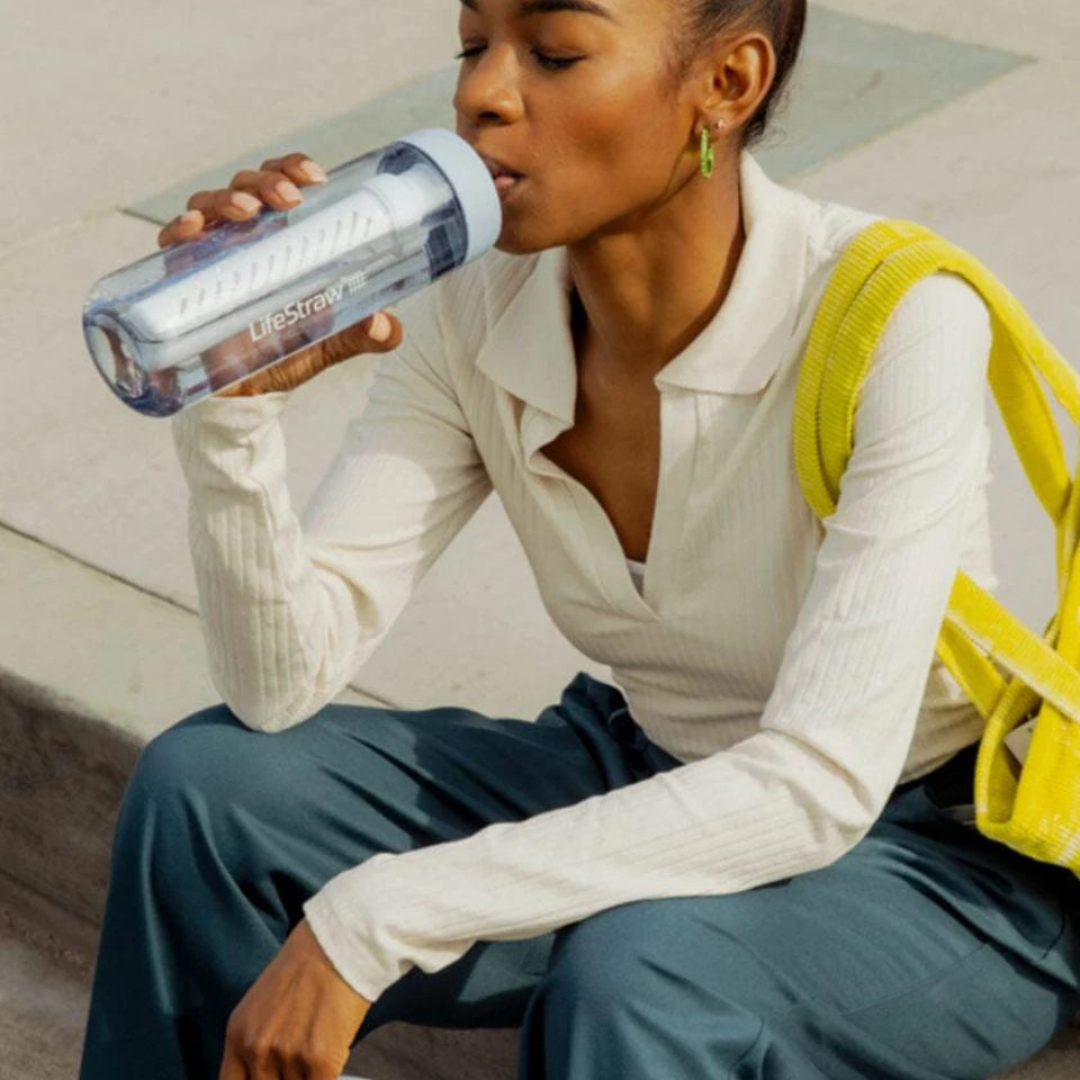 LIFESTRAW Go Series 22 oz BPA Free Water Filter Bottle