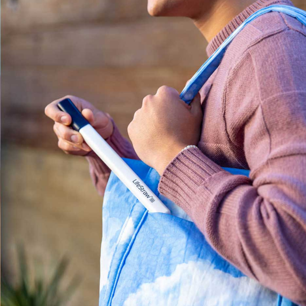 LIFESTRAW Sip Reusable Steel Filter Straw with Carry Case