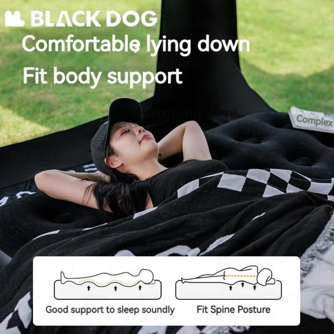 BLACKDOG Double Mattress Air Bed Built-in Air Pump