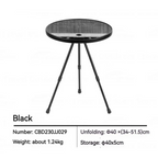 BLACKDOG Round Side Table With Lantern Slot