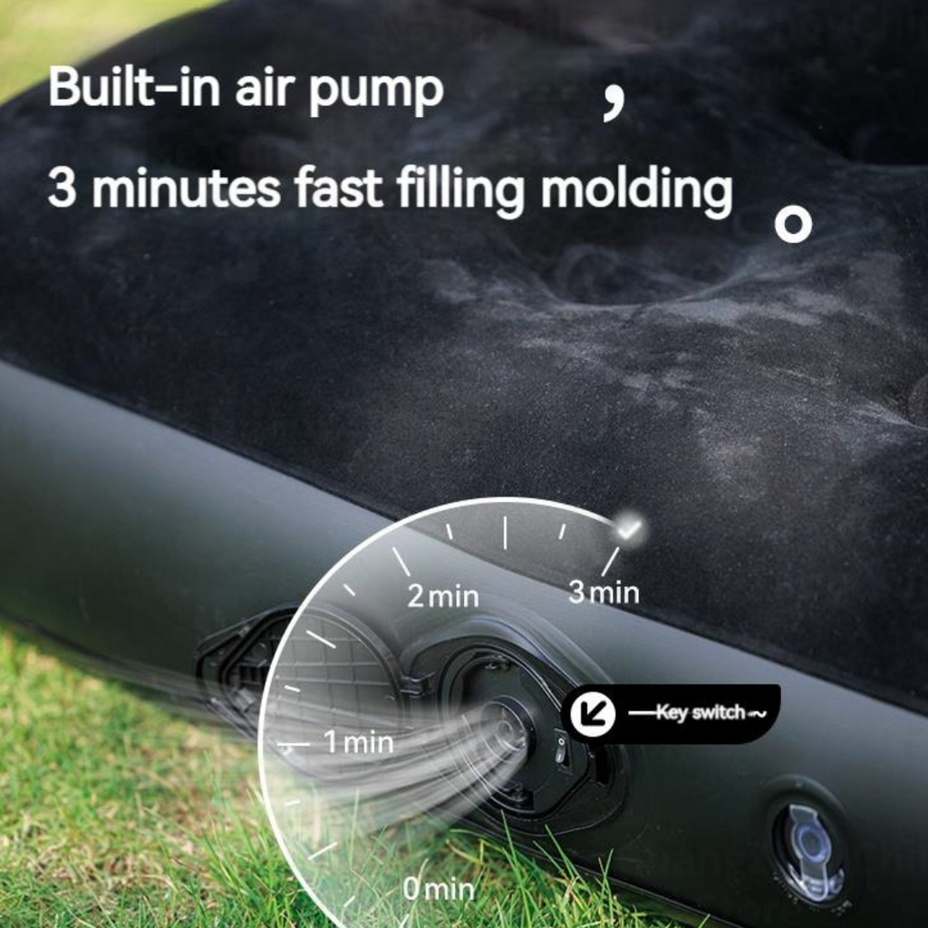 BLACKDOG Double Mattress Air Bed Built-in Air Pump