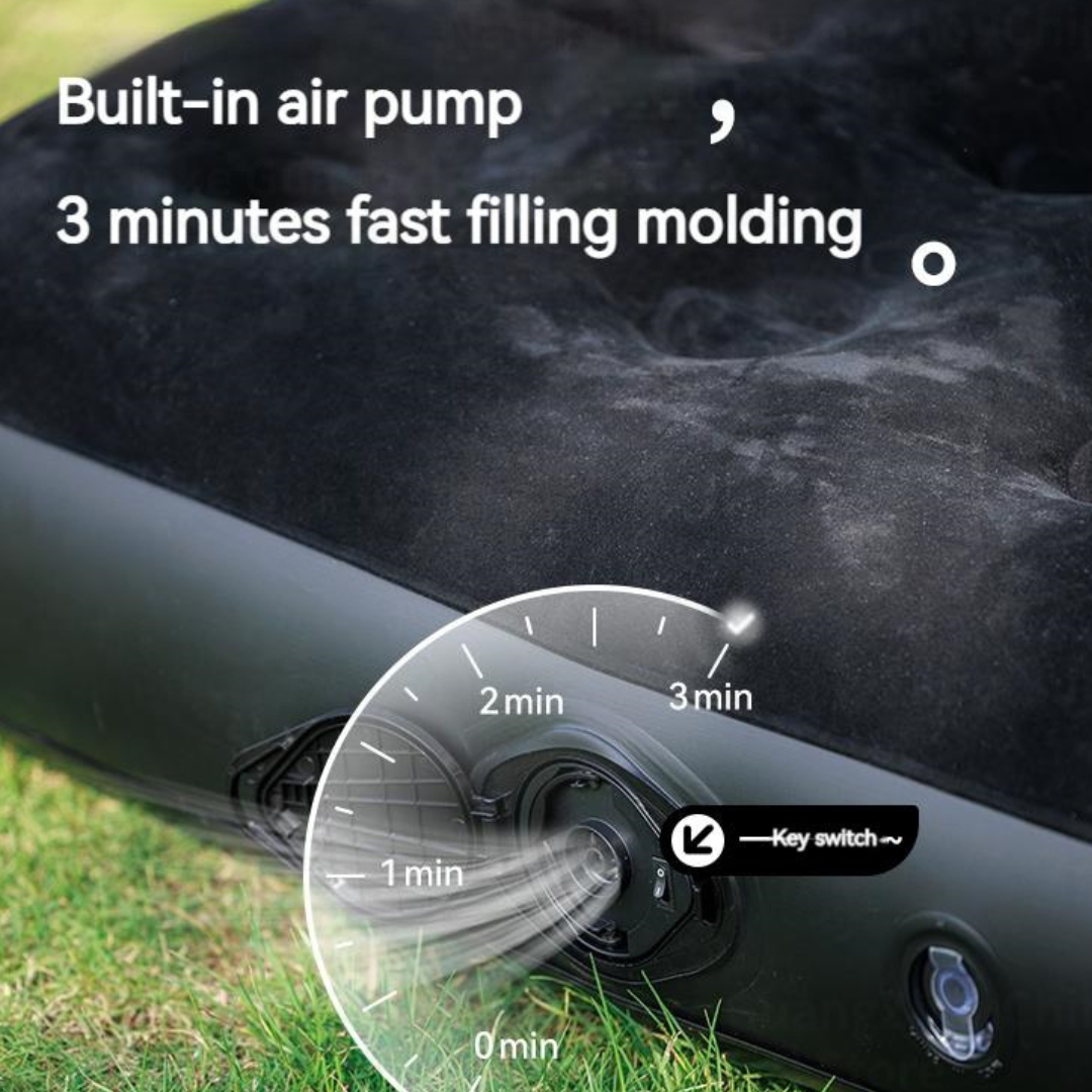 BLACKDOG Double Mattress Air Bed Built-in Air Pump
