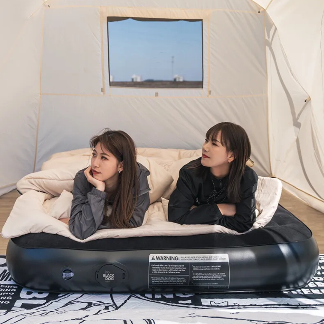 BLACKDOG Double Mattress Air Bed Built-in Air Pump