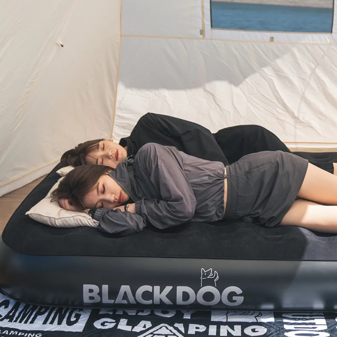BLACKDOG Double Mattress Air Bed Built-in Air Pump