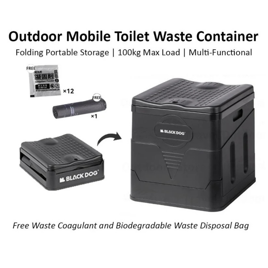 BLACKDOG Multipurpose Storage Box Portable Toilet
