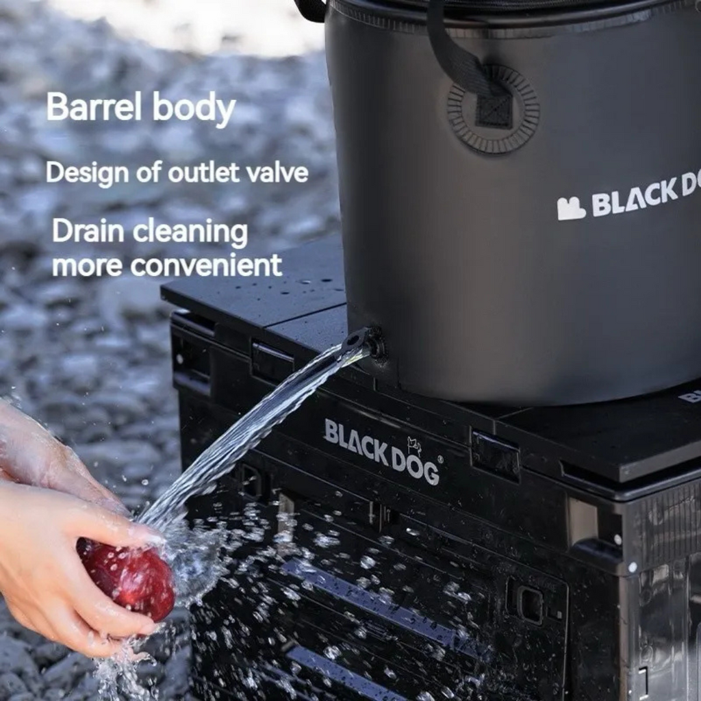 BLACKDOG Water Bucket With Zipped Lid 20L