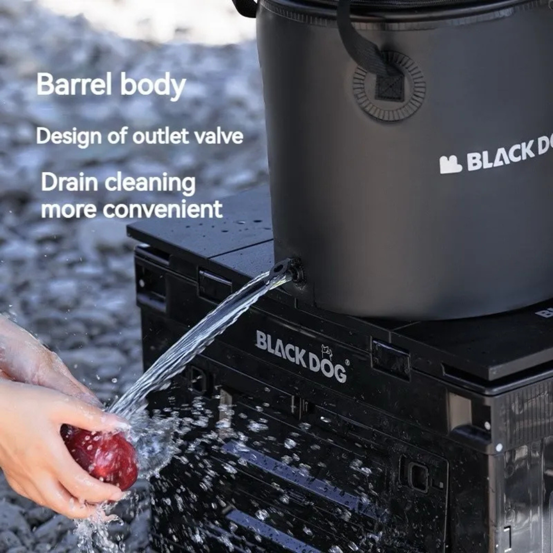 BLACKDOG Water Bucket With Zipped Lid 20L