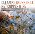 CAMPINGMOON SJ-16 Cleaning Brush BBQ Grill Net Copper Wire