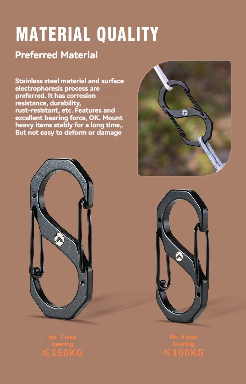 CAMPINGMOON SS-7 S-shaped Buckle Hanging Hook
