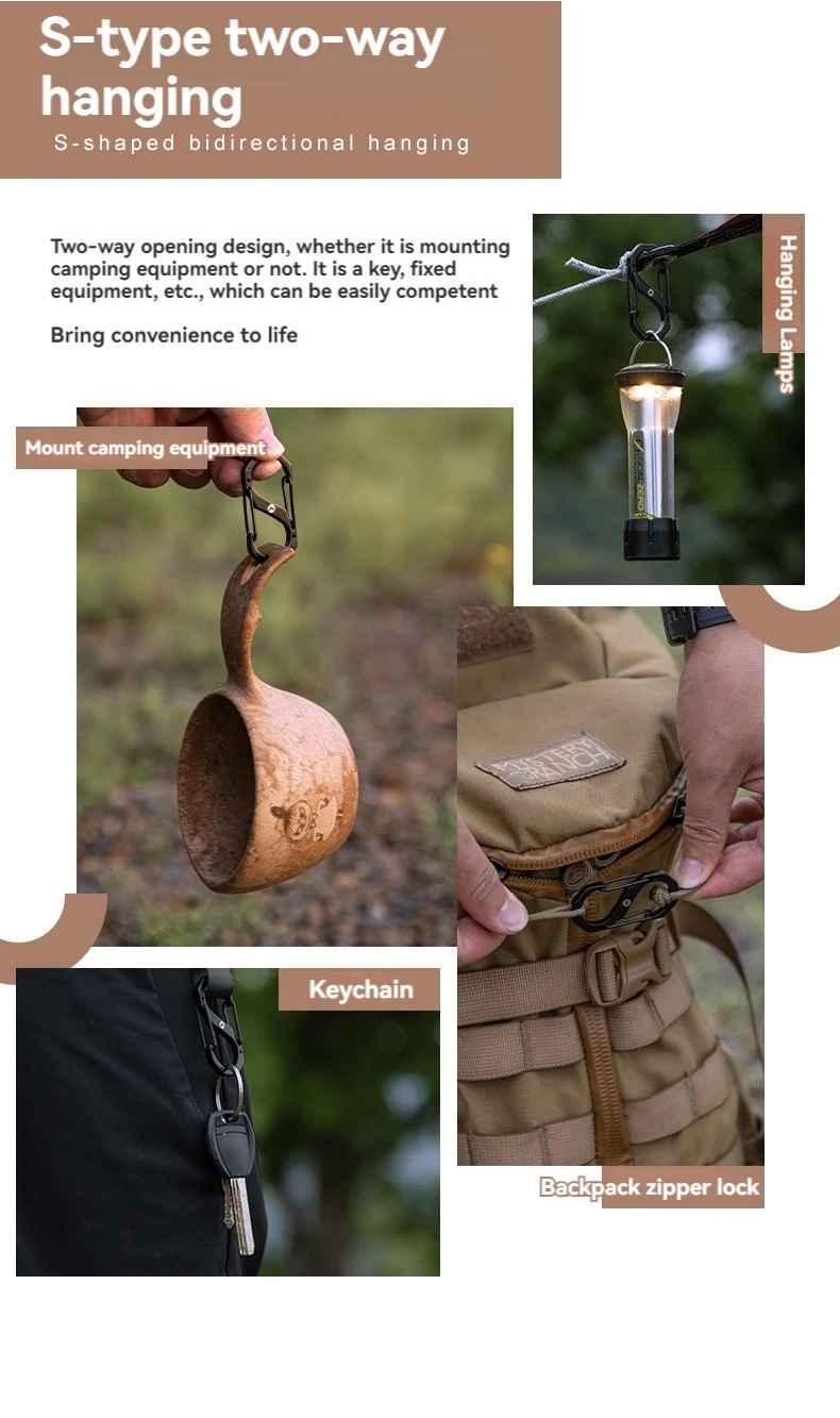 CAMPINGMOON SS-7 S-shaped Buckle Hanging Hook