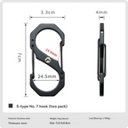 CAMPINGMOON SS-7 S-shaped Buckle Hanging Hook