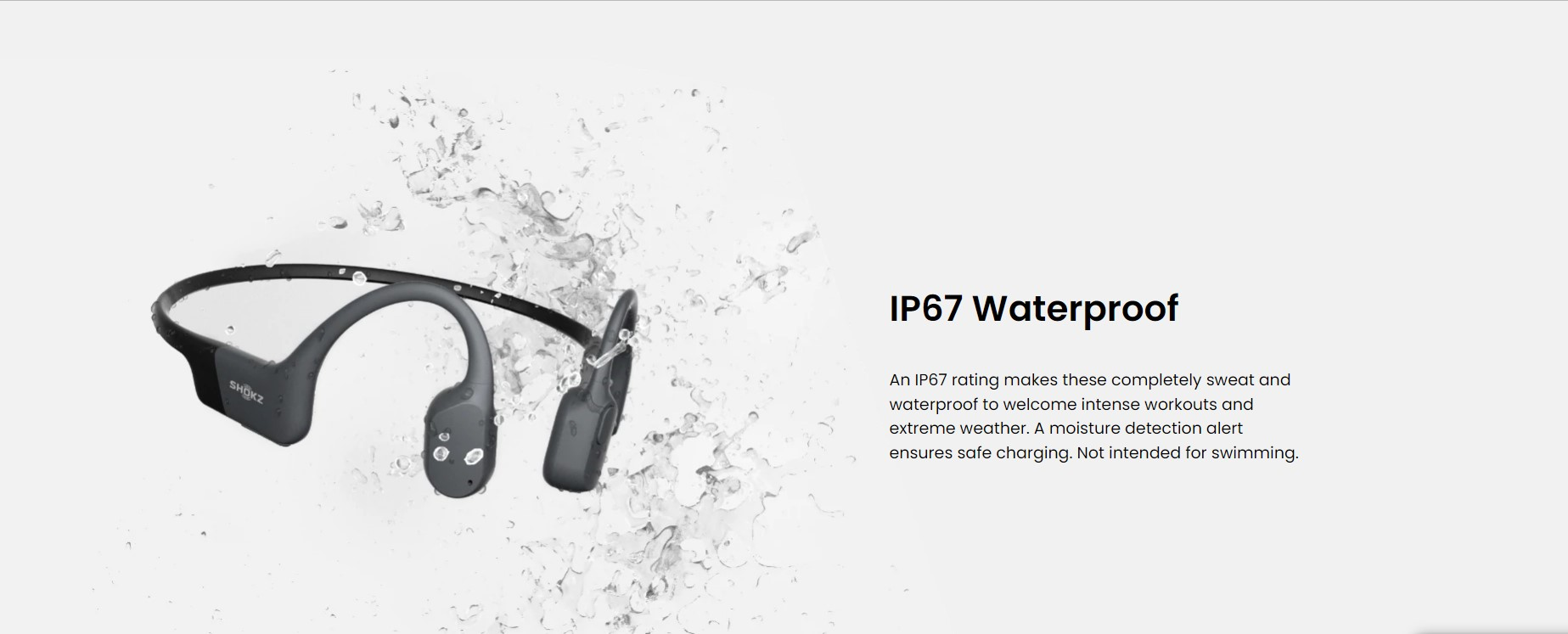 SHOKZ OpenRun Bone Conduction Open Ear Headphones