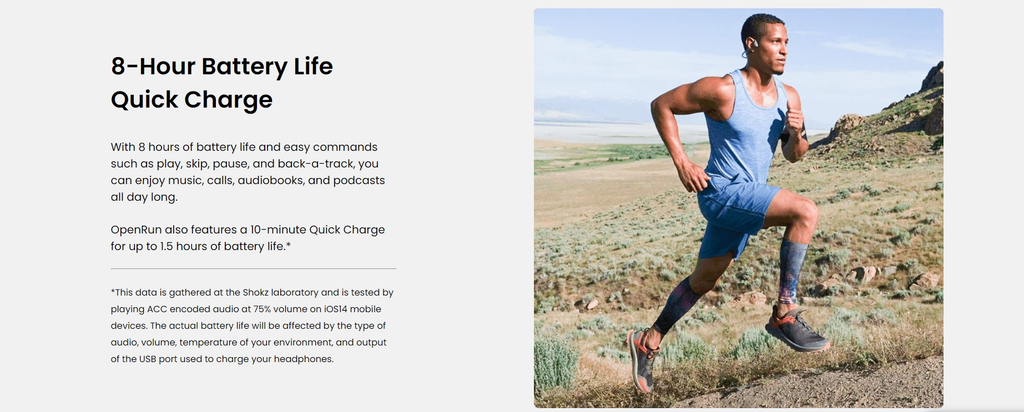 SHOKZ OpenRun Bone Conduction Open Ear Headphones