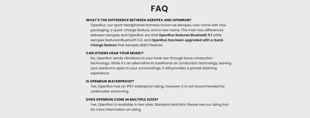 SHOKZ OpenRun Bone Conduction Open Ear Headphones