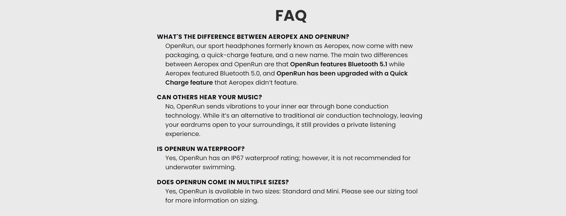 SHOKZ OpenRun Bone Conduction Open Ear Headphones