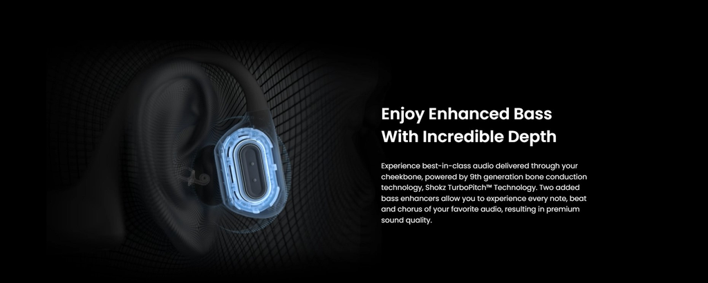 SHOKZ OpenRun Pro Bone Conduction Open Ear Headphones