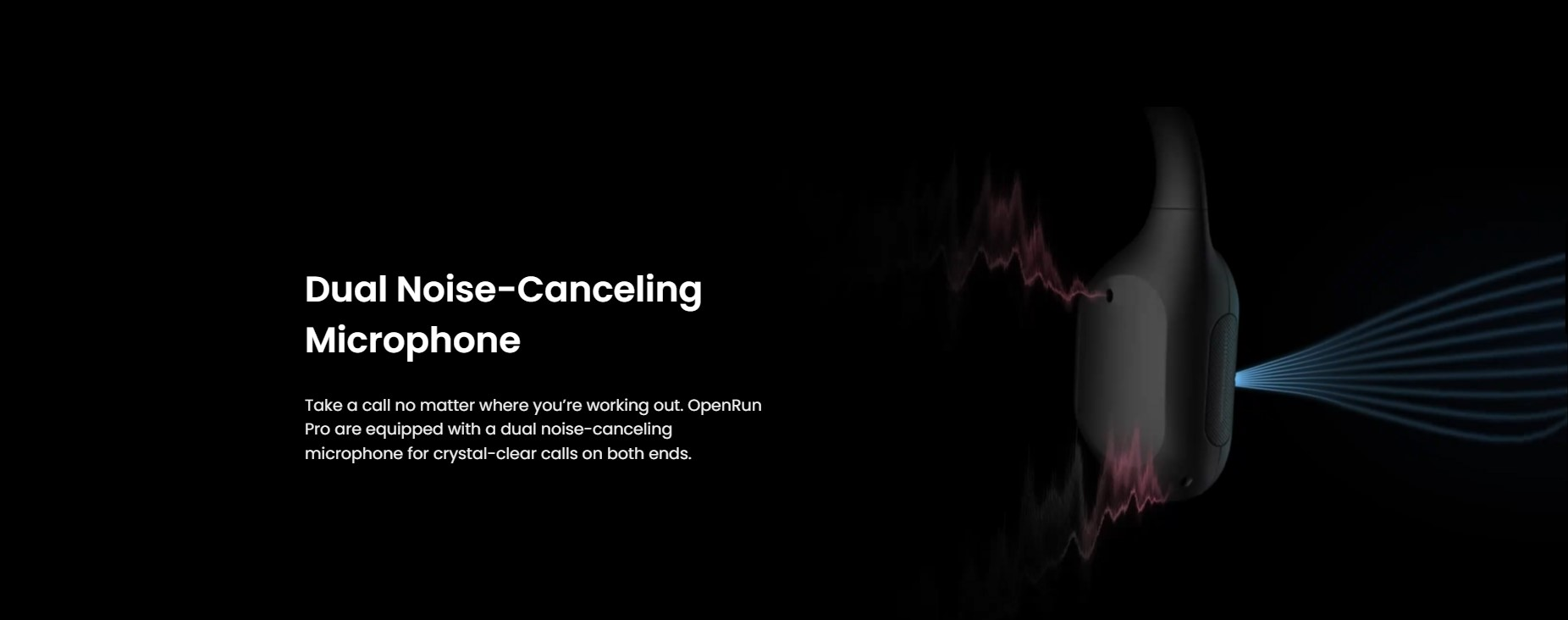 SHOKZ OpenRun Pro Bone Conduction Open Ear Headphones