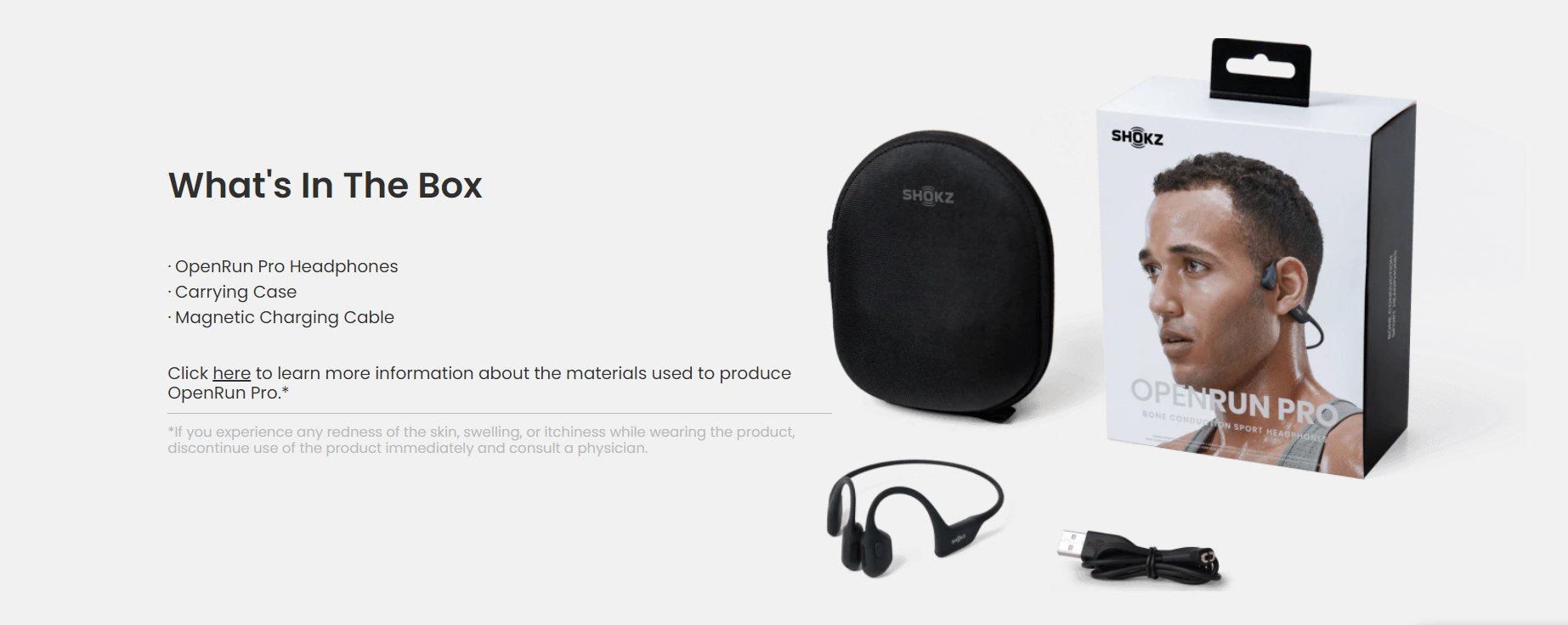 SHOKZ OpenRun Pro Bone Conduction Open Ear Headphones