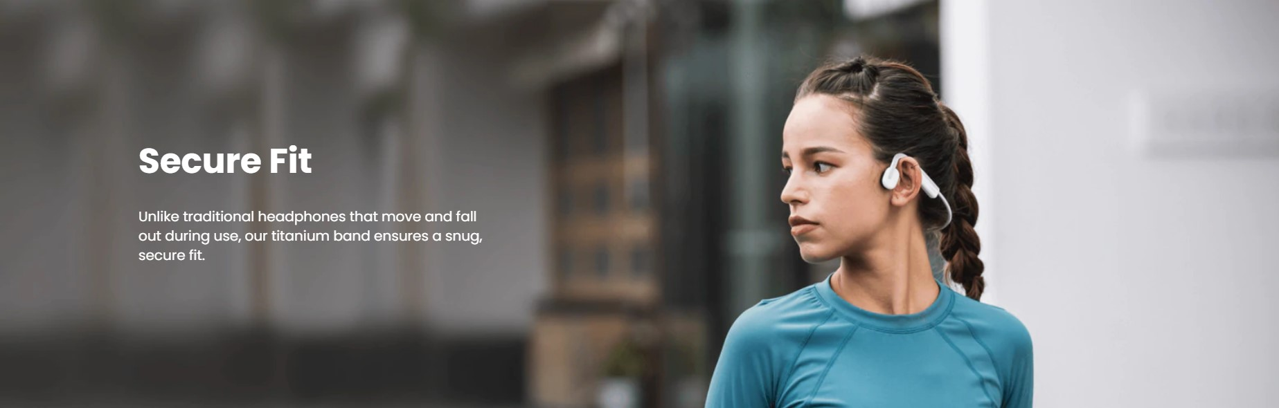 SHOKZ OpenMove Bone Conduction Open-Ear Lifestyle Sport Headphones