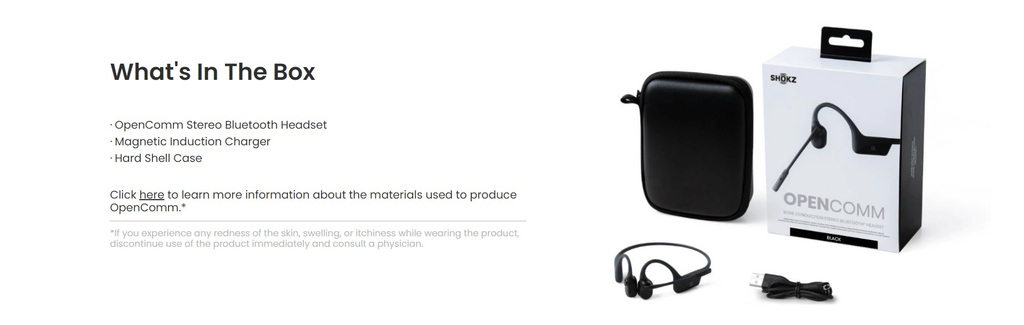 SHOKZ OpenComm Bone Conduction Stereo Bluetooth Headset