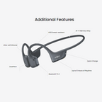 SHOKZ OpenRun Pro 2 Bone Conduction Bluetooth Headphones