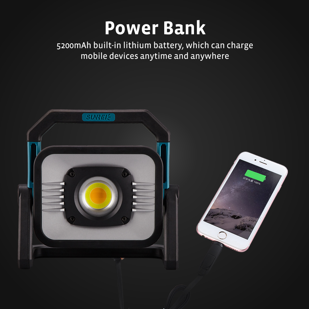 SUNREI V3000 Portable Dual Tone Multi-Purpose Work Light – 3000 Lumens