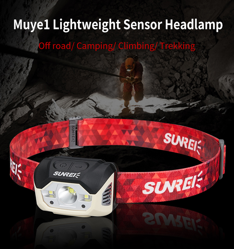 SUNREI MUYE 1 Lightweight Motion Sensor Headlamp – 440 Lumens