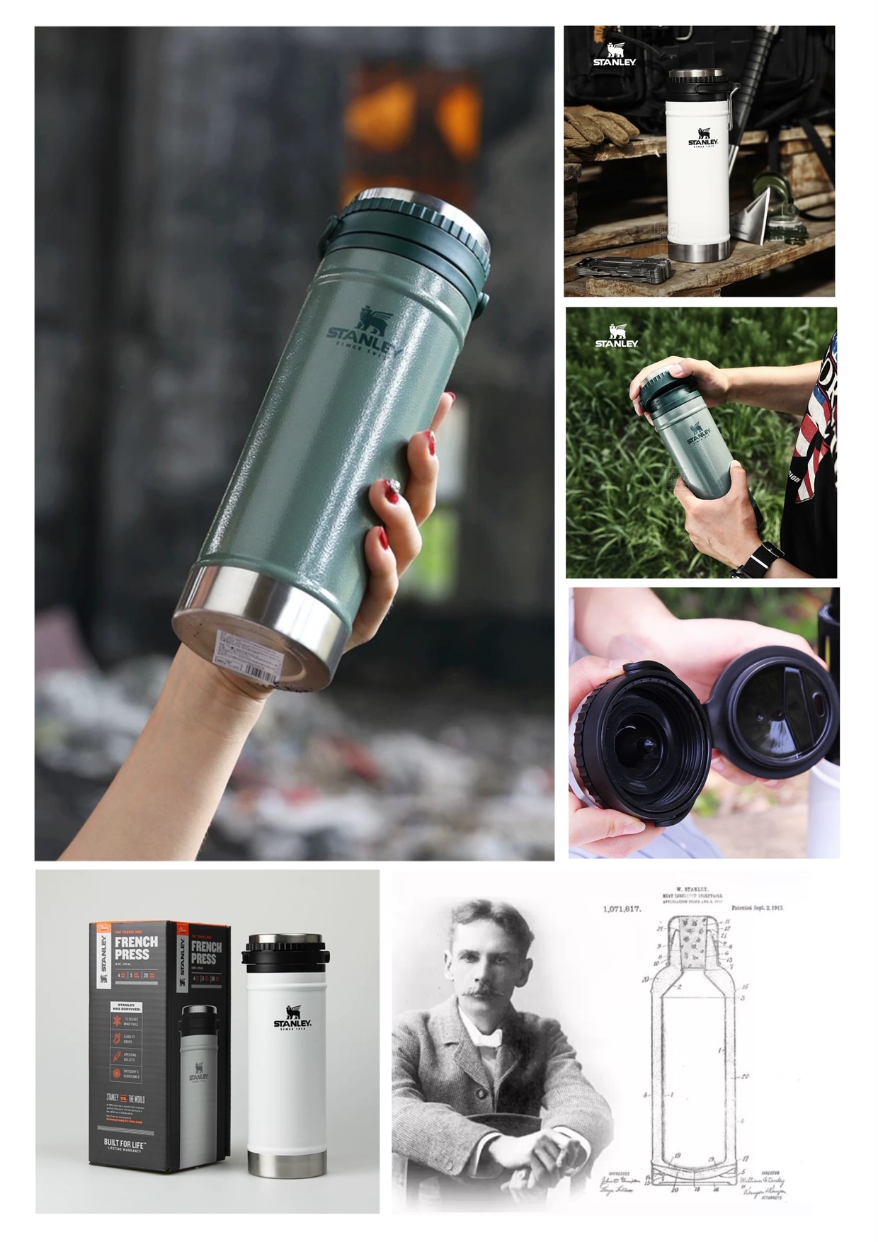 STANLEY Classic Travel Mug French Press 16oz