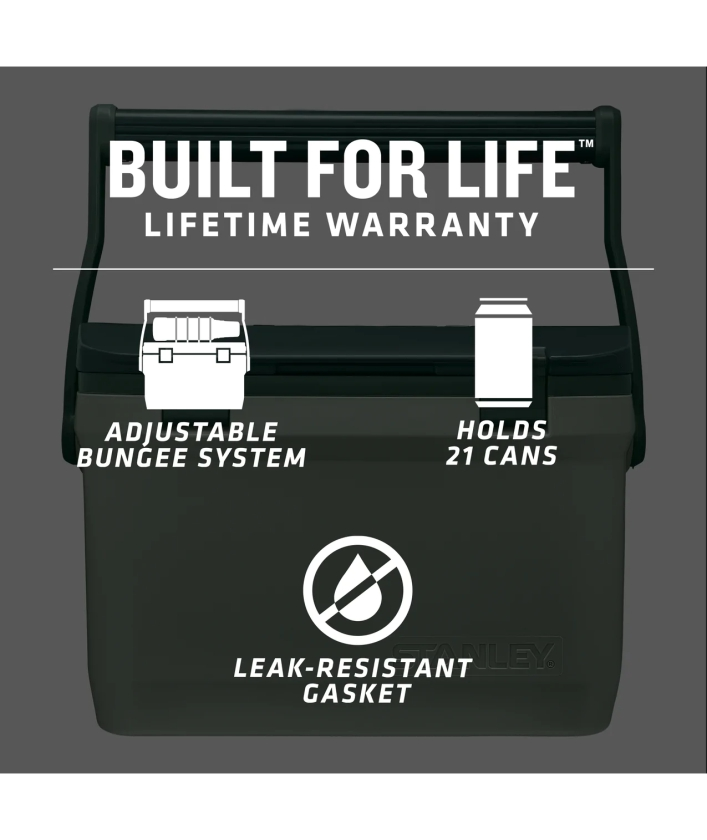 STANLEY Adventure Easy Carry Cooler Box 15.1L