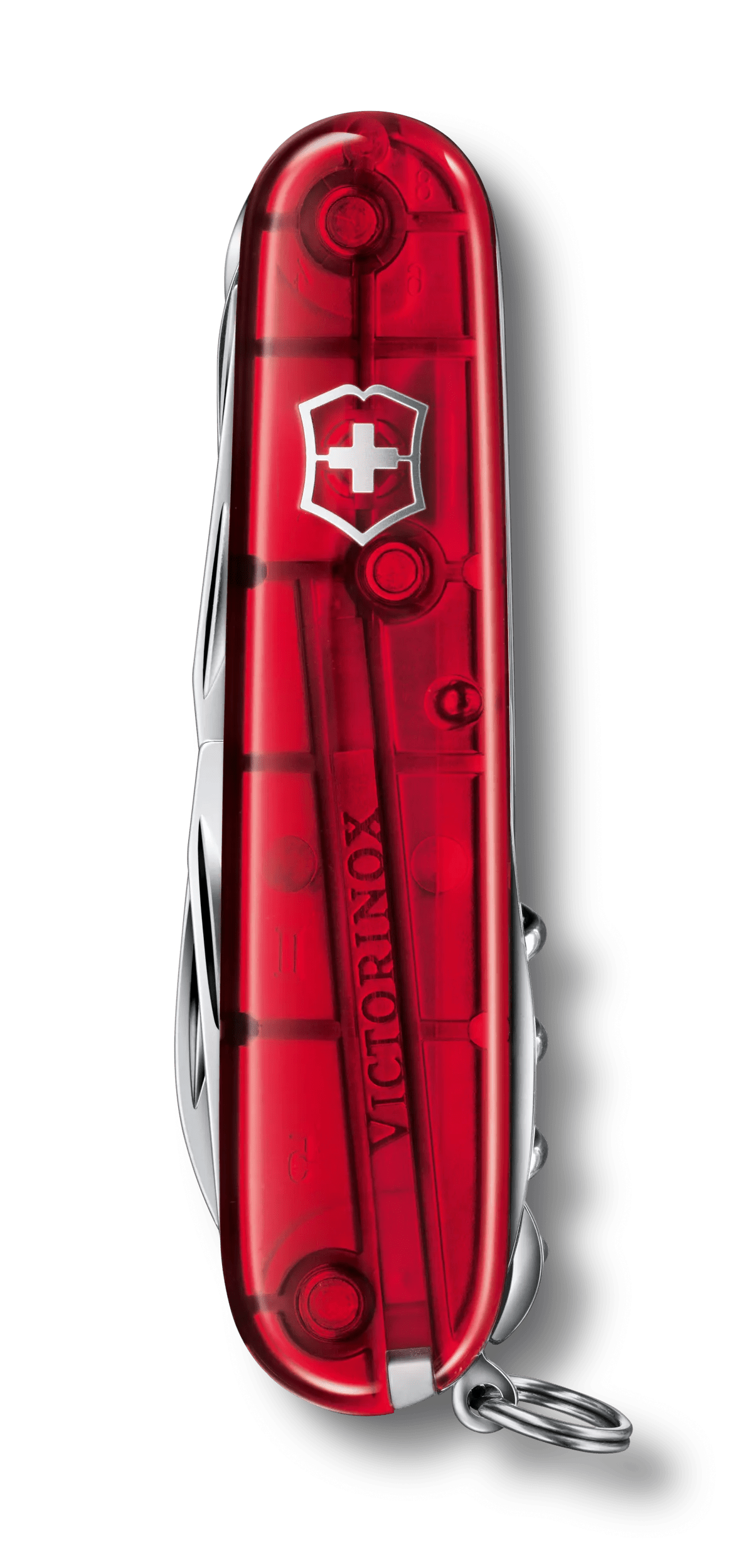 VICTORINOX Huntsman Red Trans Swiss Army Multi Tools Knife