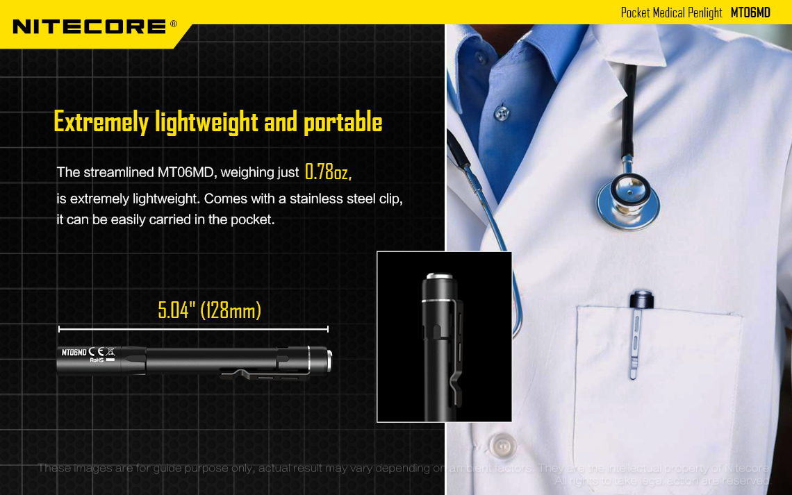 NITECORE MT06MD Nichia Pen Light 1000LM