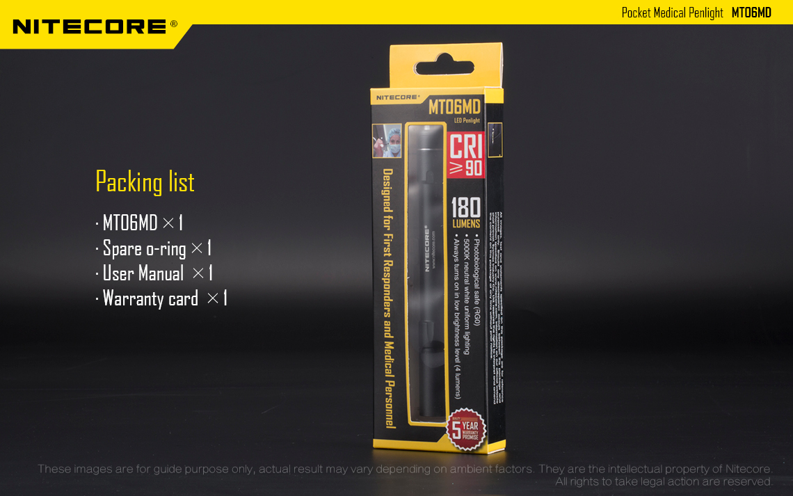 NITECORE MT06MD Nichia Pen Light 1000LM