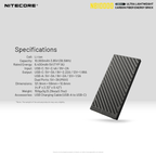 NITECORE NB10000 Gen II Power Bank 10,000mAh